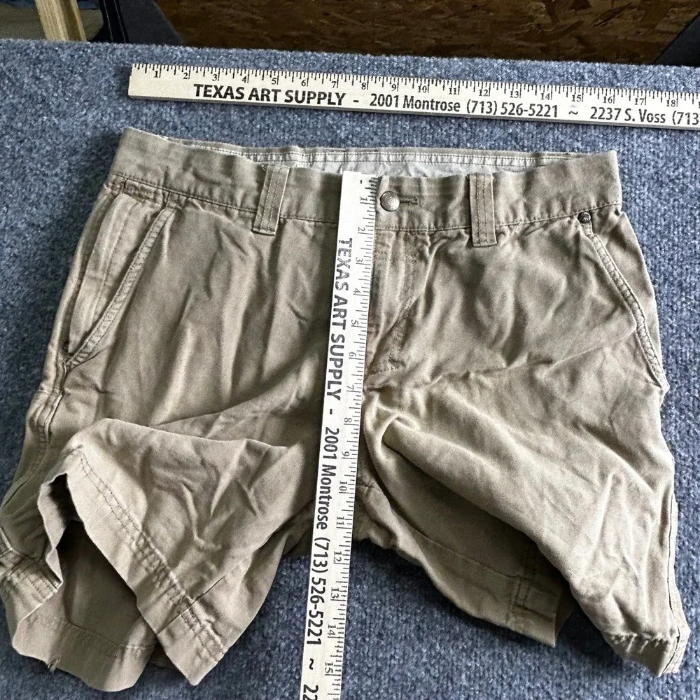 Columbia Shorts Mens Size 32 Tan Canvas Utility Outdoor Casual Hiking 8 Inseam